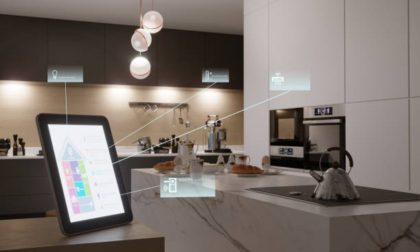 Installer adjusting smart home installation controls in a Grand Prairie - TX media room during system testing